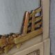 mirror carved wood painted gold st Louis XVI 116x153cm