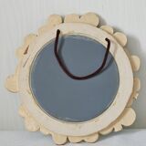 Ceramic mirror with clovers