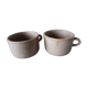 Duo of stoneware cups
