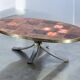 Jean Jaffeux Ceramic & Steel Coffee Table