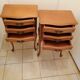 Pair of old wooden bedsides