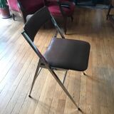Chrome metal chairs and skaï from the 70s