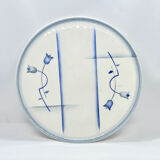 Spritzdekor art deco tray, springform pan, Germany 1940s