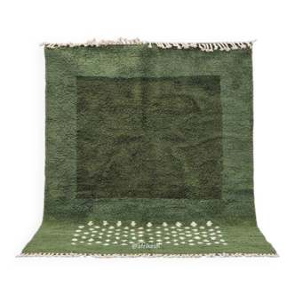 Handmade traditional Beni Ourain Berber rug, size 2/3 m.