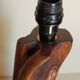 Free-form solid wood pose lamp in 1950s