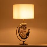 Bronze and amethyst lamp. 1970s.