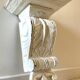 White Patinated Wall Console Shelf
