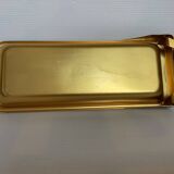 Old gold metal ice cube tray