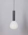 VINTAGE 1970S WHITE GLASS PENDANT LAMP, ITALIAN DESIGN