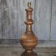 Large wooden lamp, vintage wooden lamp base, table lamp, living room lamp.
