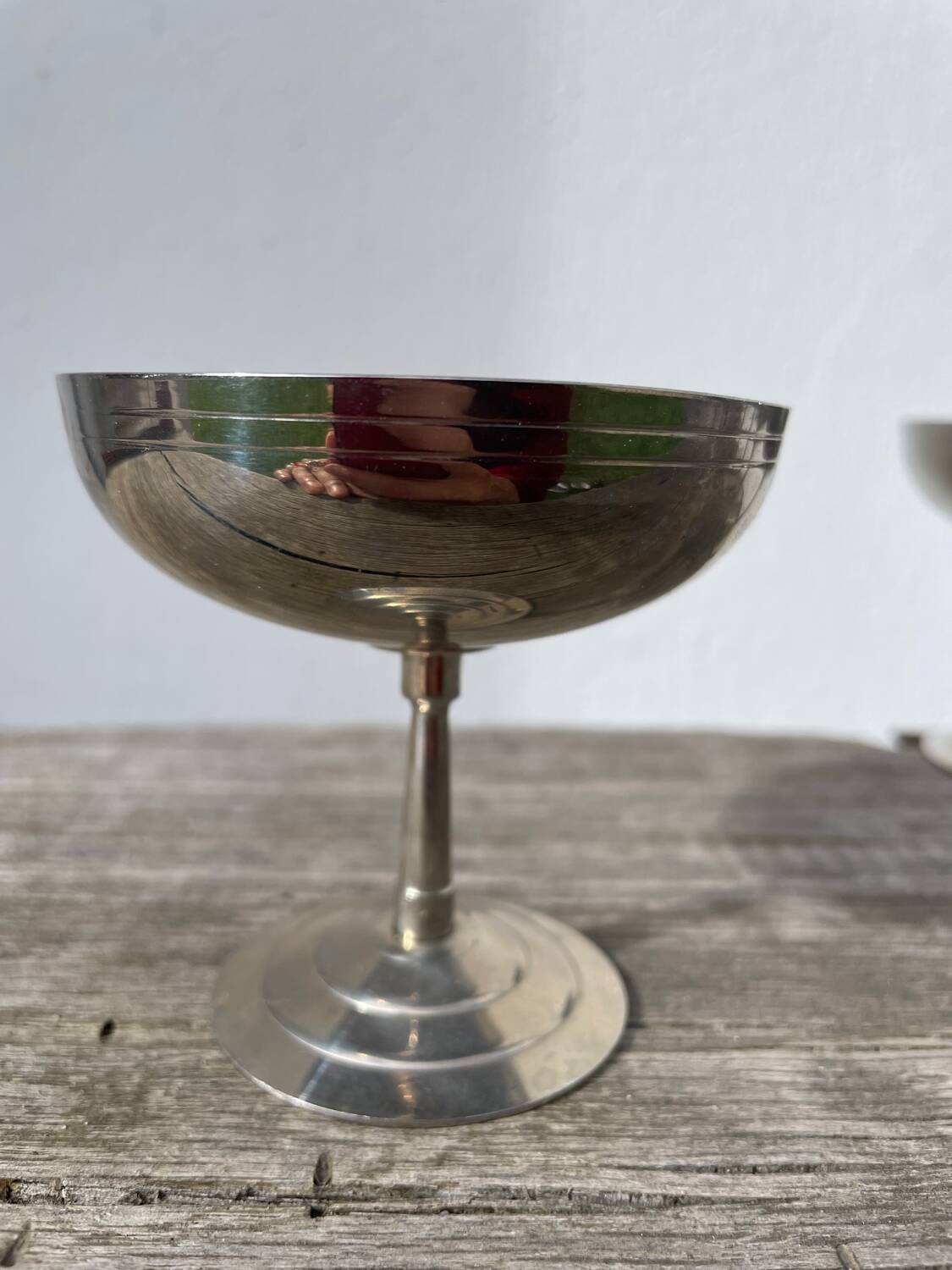 10 stainless steel cups signed Rémy Letang