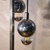 lampadaire chromée space age, 1960/70.   h 180x30