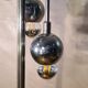 space age chrome floor lamp, 1960/70. h 180x30