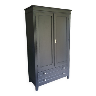 Armoire parisienne en chêne massif