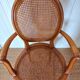 Canned medallion armchair in Louis XVI style
