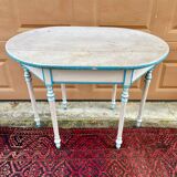 Reupholstered center table