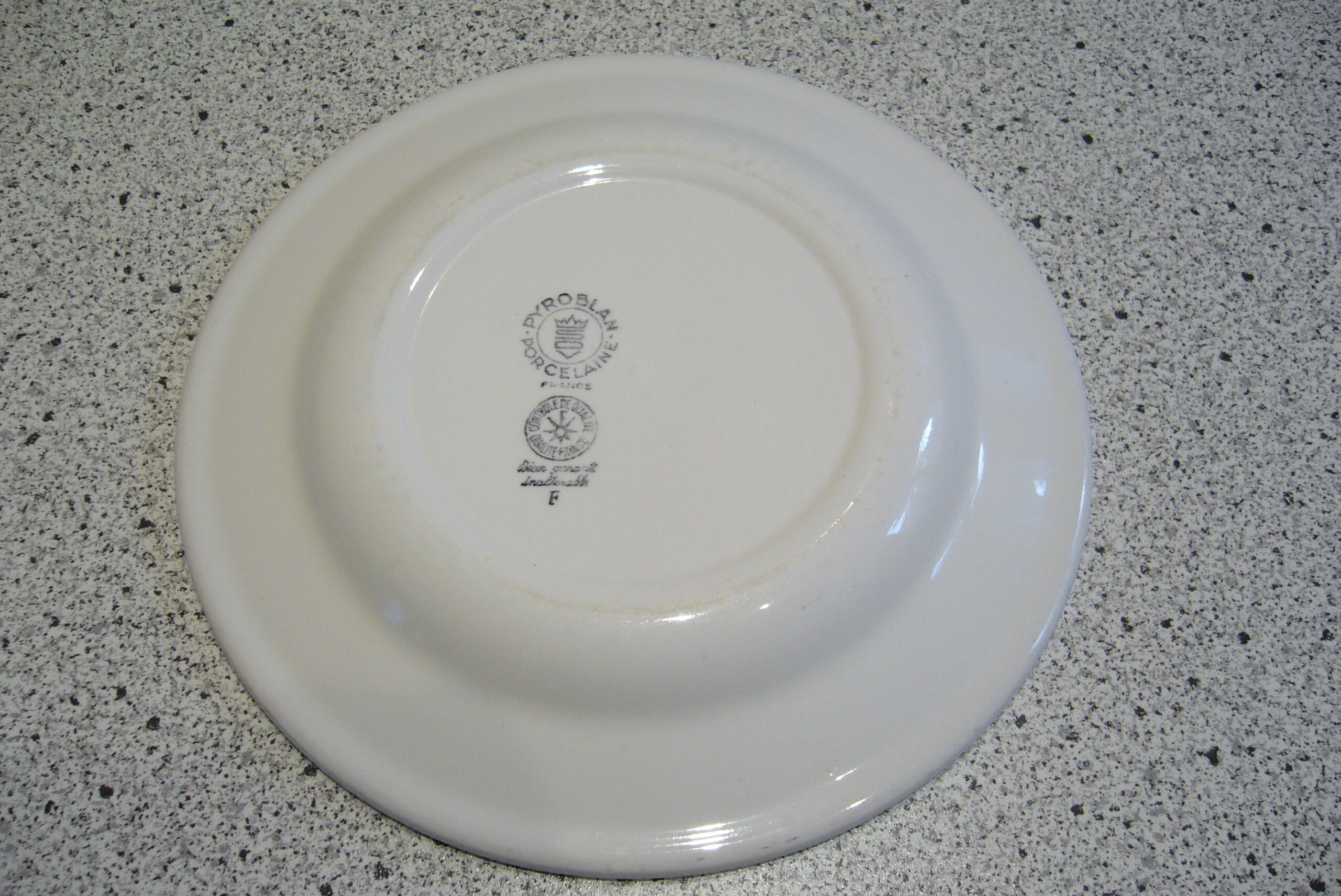 Assiette plate Marine Nationale