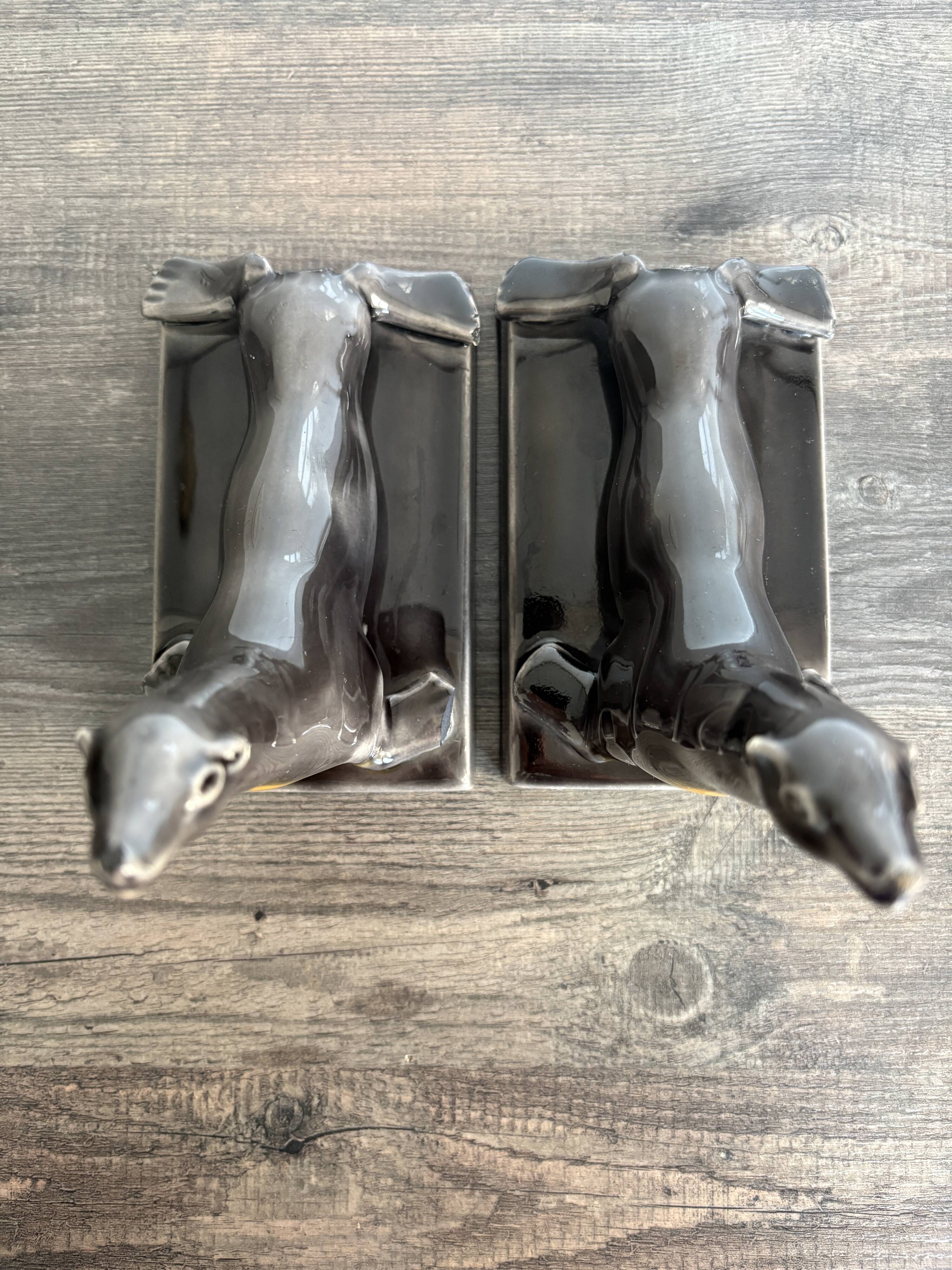 Pair of antique Art Deco bookends