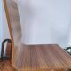 Italian design chair Pedrali "Kuadra" in Zebrano wood