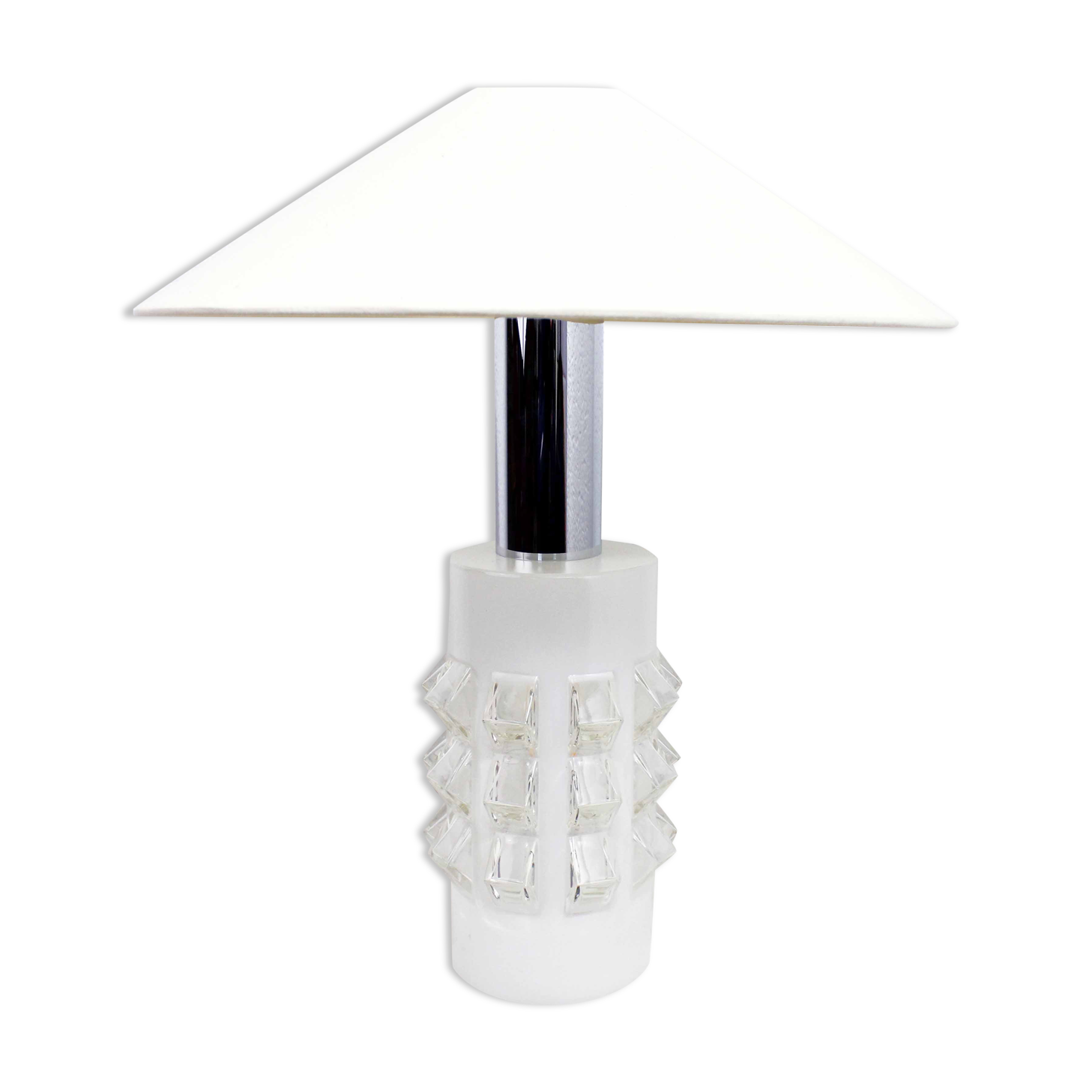 Glass table lamp 1970