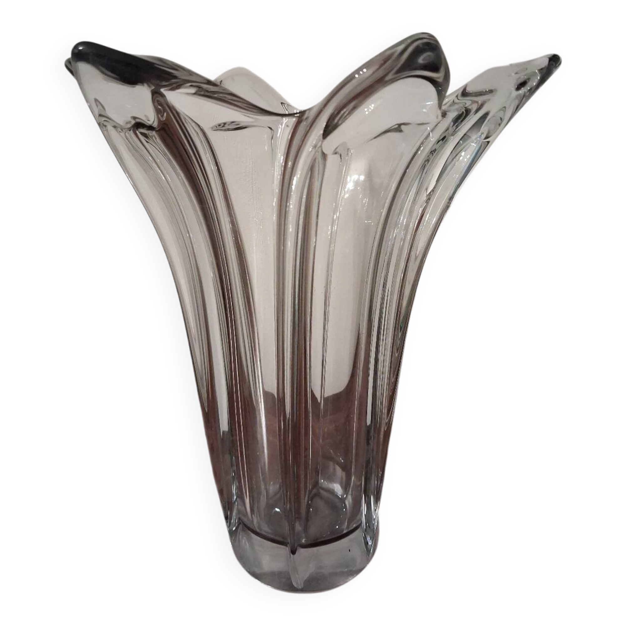 Large crystal vase Art Vannes