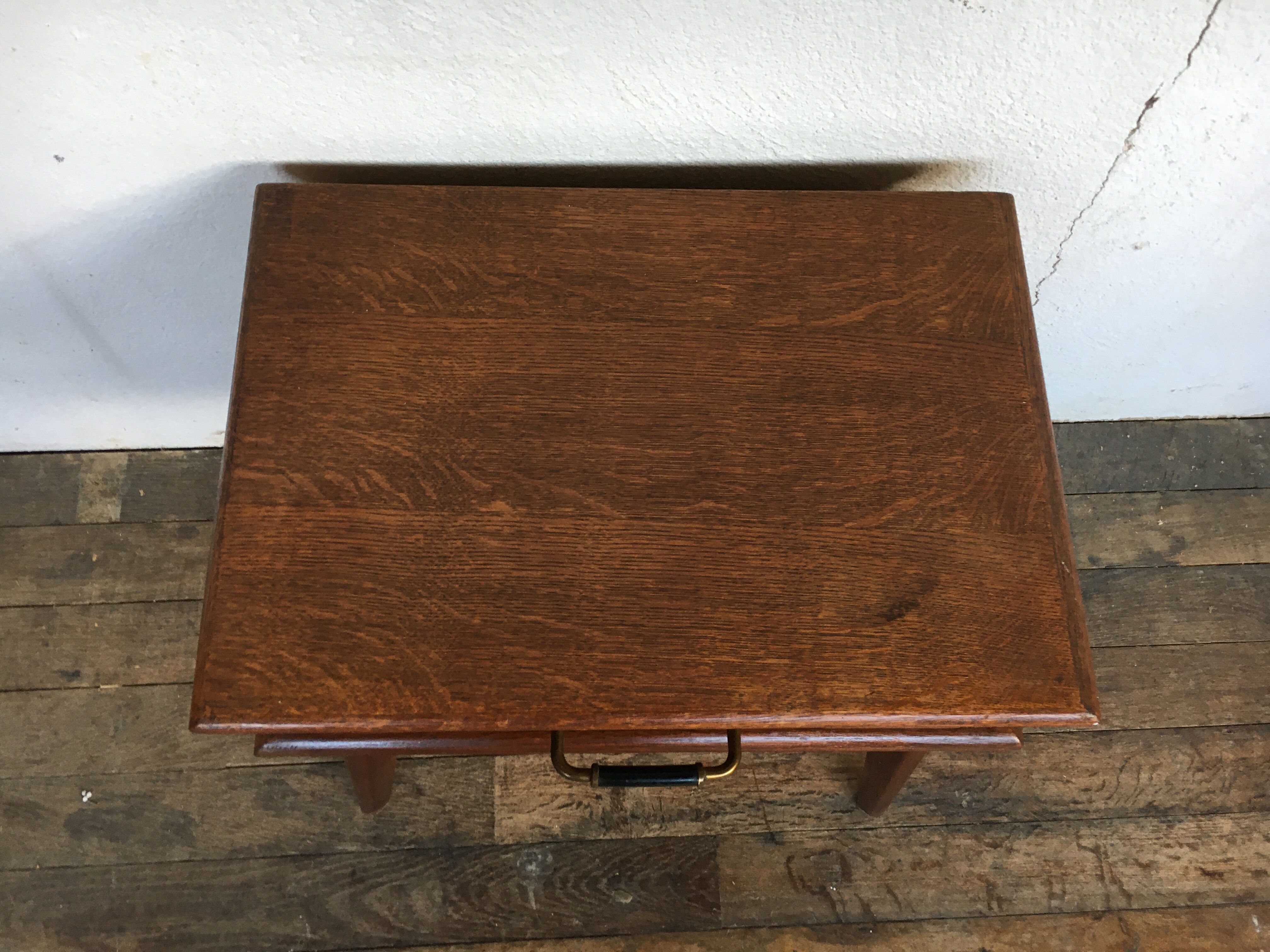 Bedside bedside bedside end of vintage sofa old 1950 - oak - retro bedside