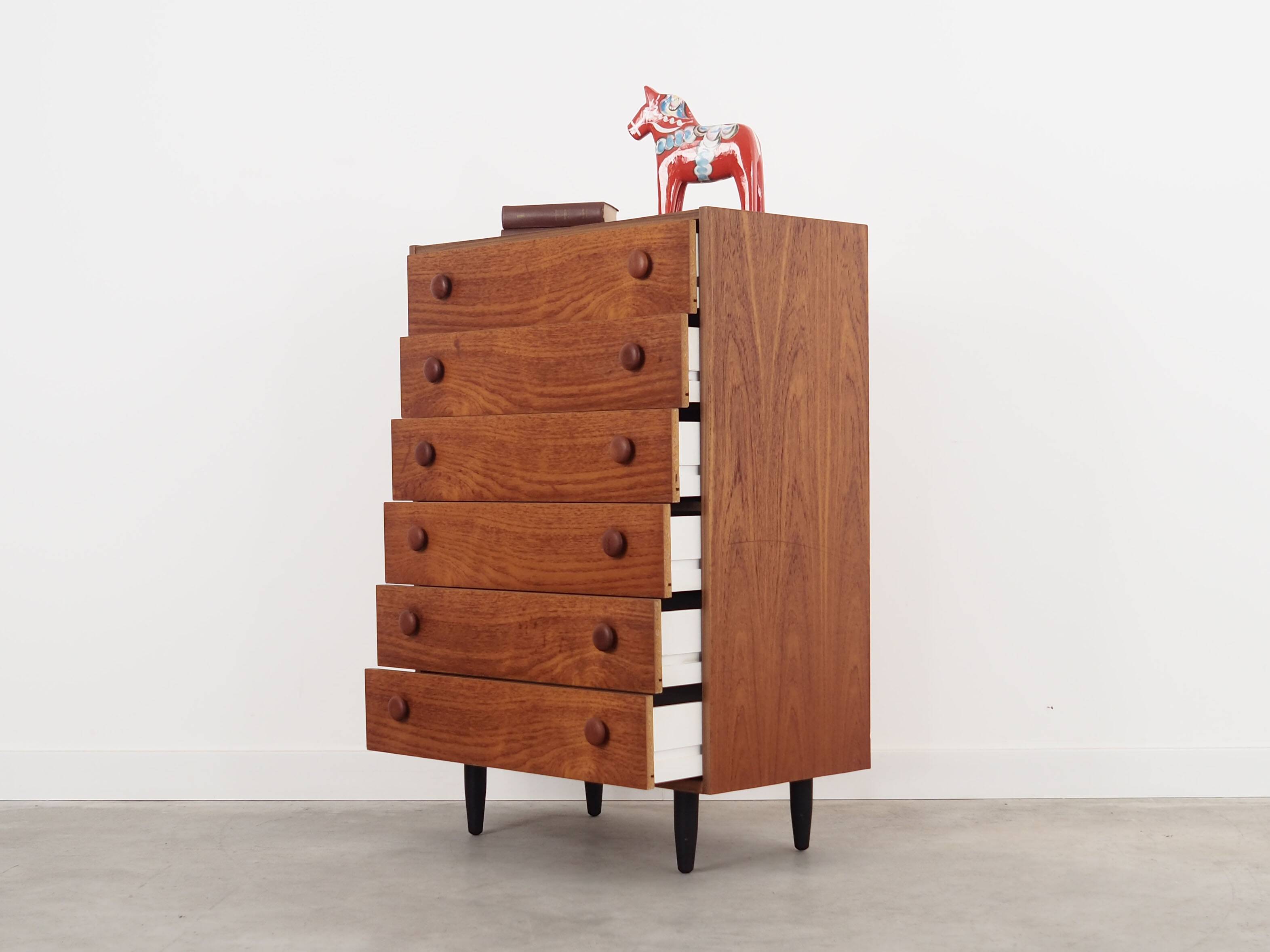 Teak chest of drawers, Danish design, 60s, made in Denmark