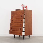 Commode en teck, design danois, années 60, fabriquée au Danemark