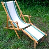 Chaise longue transat vintage