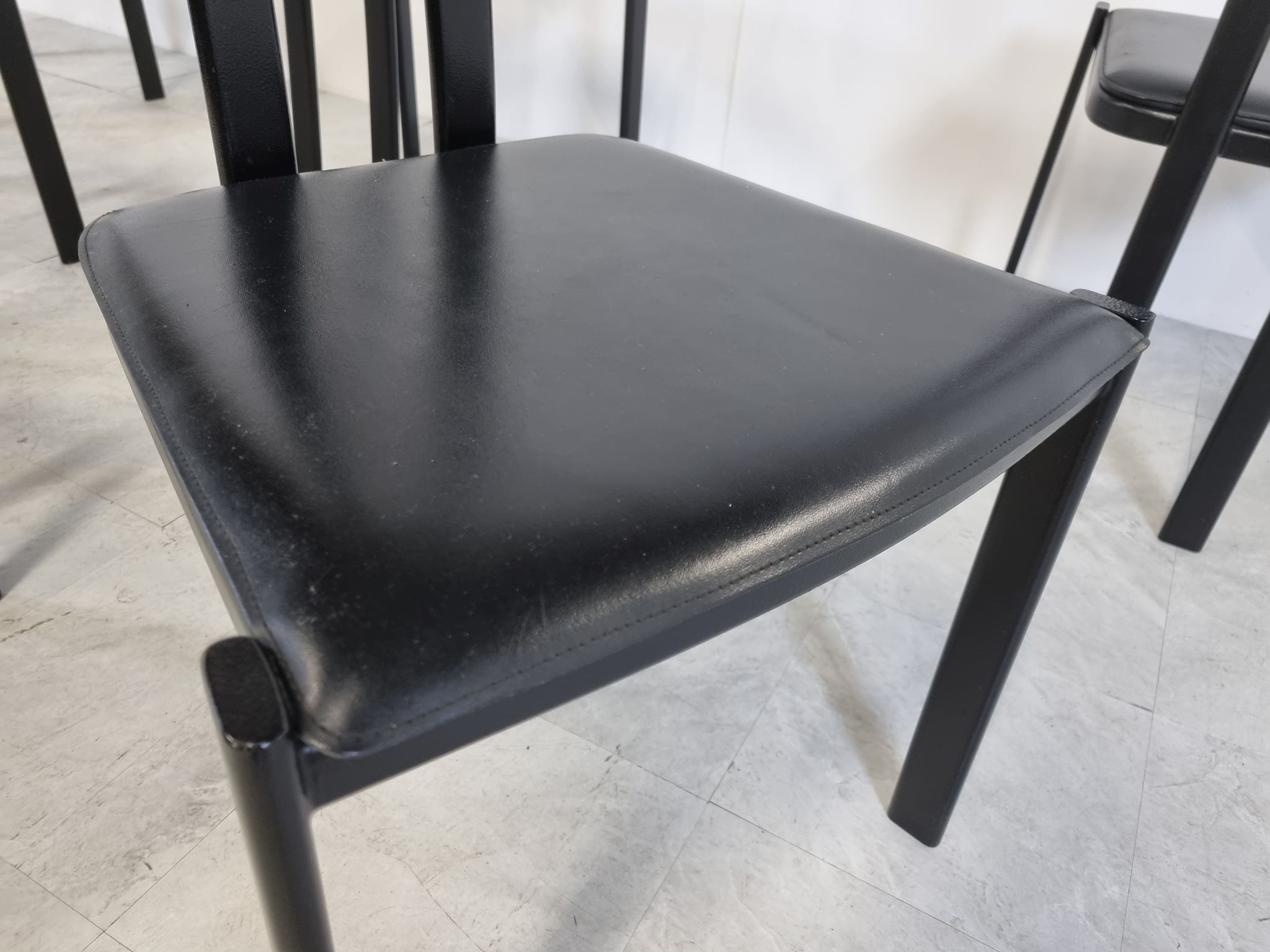 Vintage postmodern dining chairs, 1980s