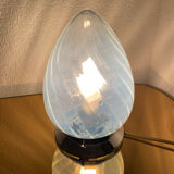 Suspension en verre et métal Art Déco