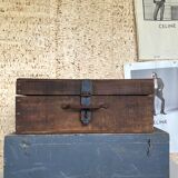 Wooden box closure iron