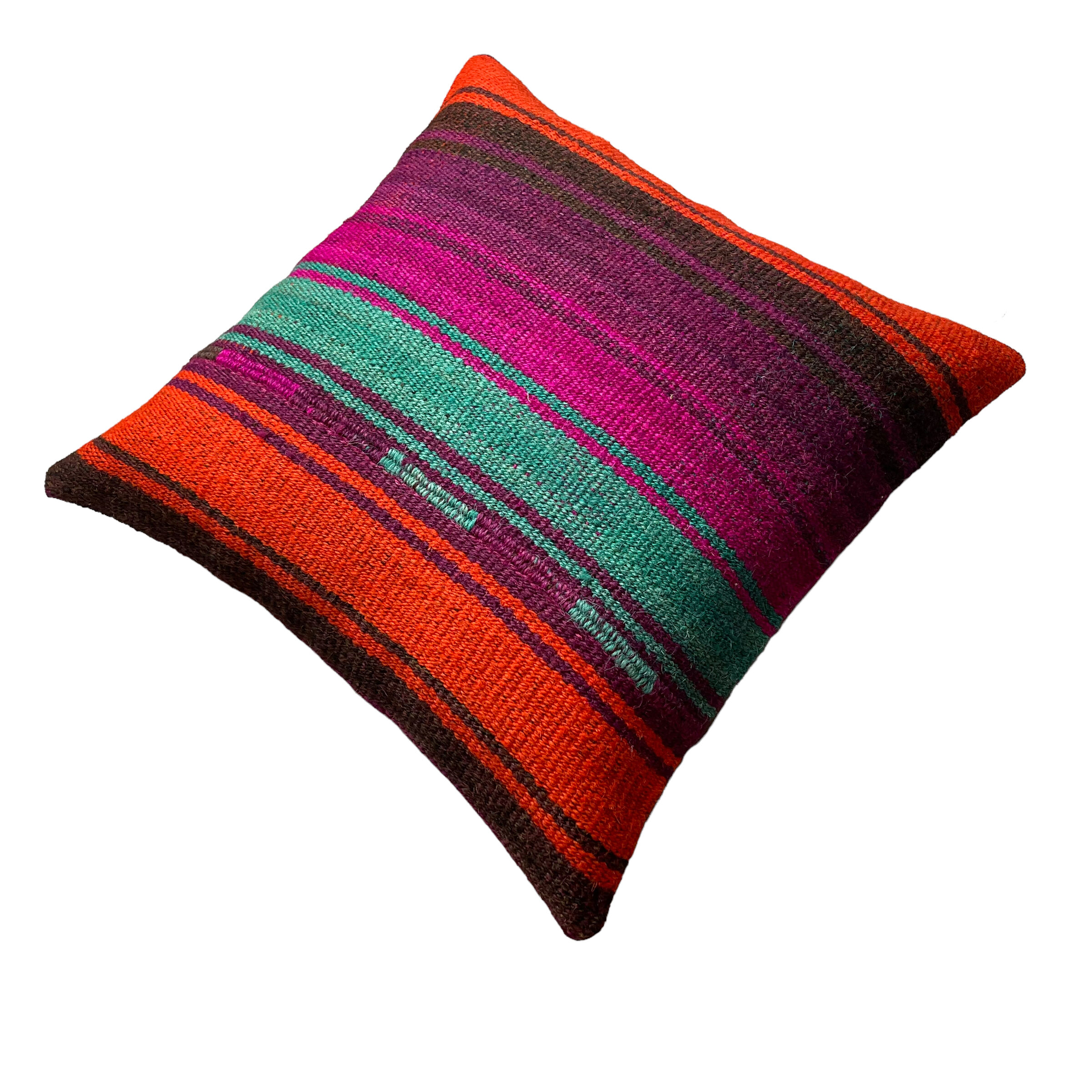 Vintage turkish kilim cushion cover 40 x 40 cm