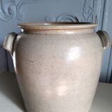 Old grey sandstone pot