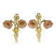Pair of sconces with the heads of Zephyr Louis XVI style