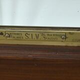 Brass display cabinet with a mirrored back – early 20th century