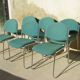 Set of six stackable vintage chairs