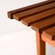 1960s Scandinavian pine slatted bench