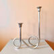 70s double candle holder
