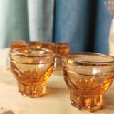 Set of 8 small rosaline glasses