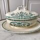 saucière Terre de Fer Longwy model Empire late nineteenth