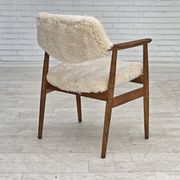 1960s, Danish design by Erik Kirkegaard, model 43, genuine sheepskin.