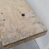 Carpenter's workbench in old solid oak - 2m50