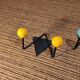 Pair of coat racks two hooks