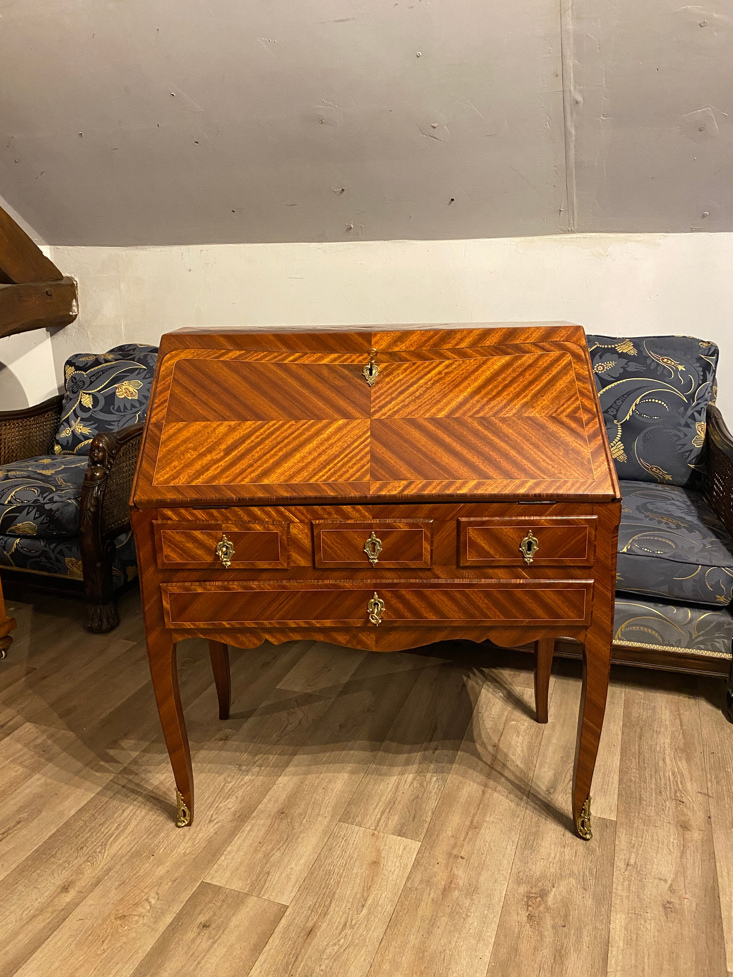Slope desk marquetry XVIIIth