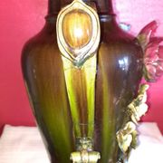 Grand Vase en Barbotine. XIX siècle.