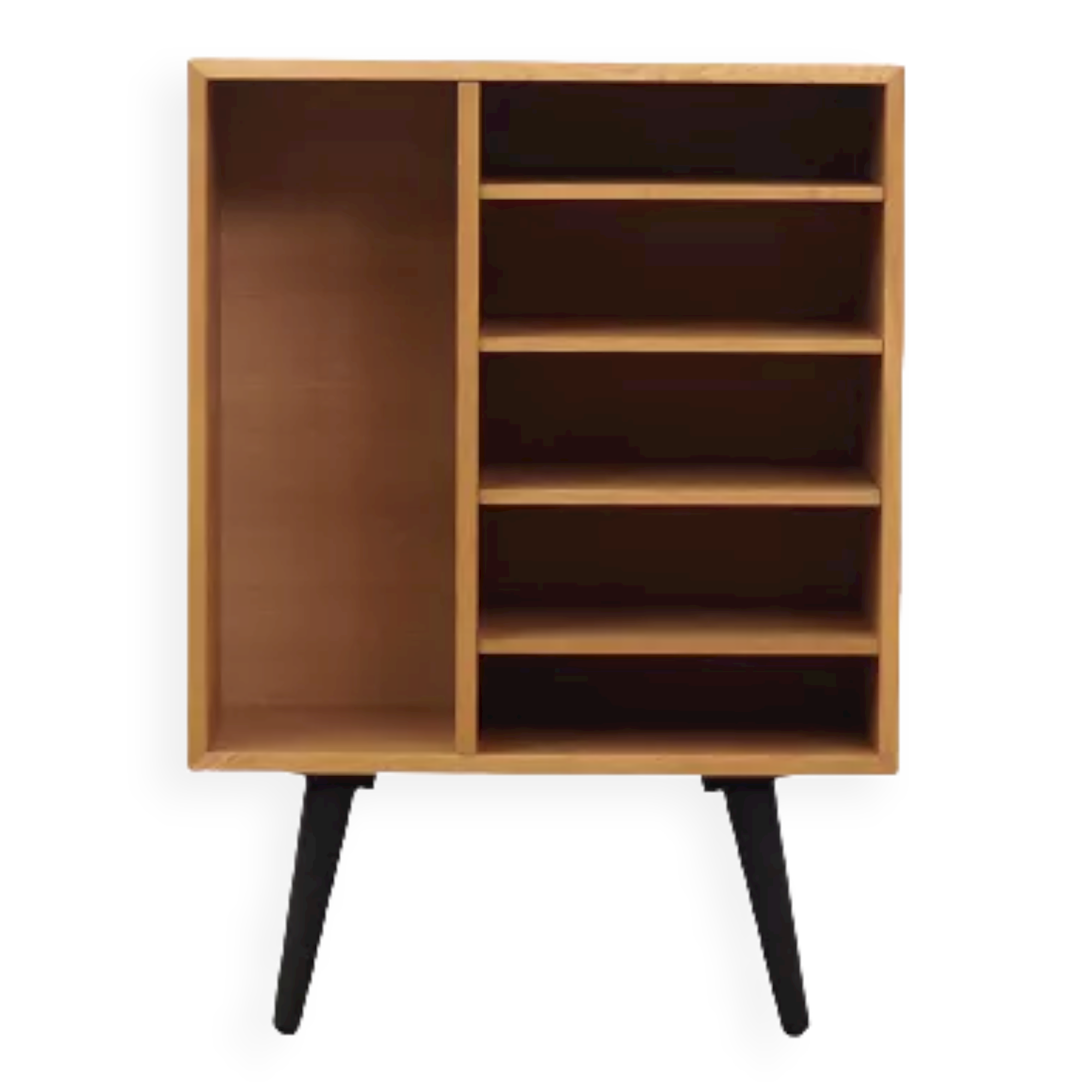 Ash bookcase, Danish design, 70's, production: Denmark