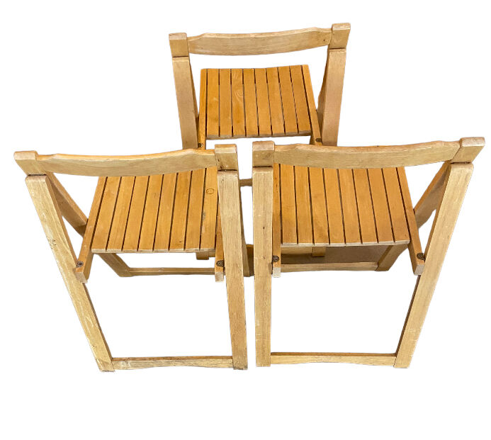 Chaise pliante en bois