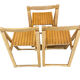 Wooden folding chair