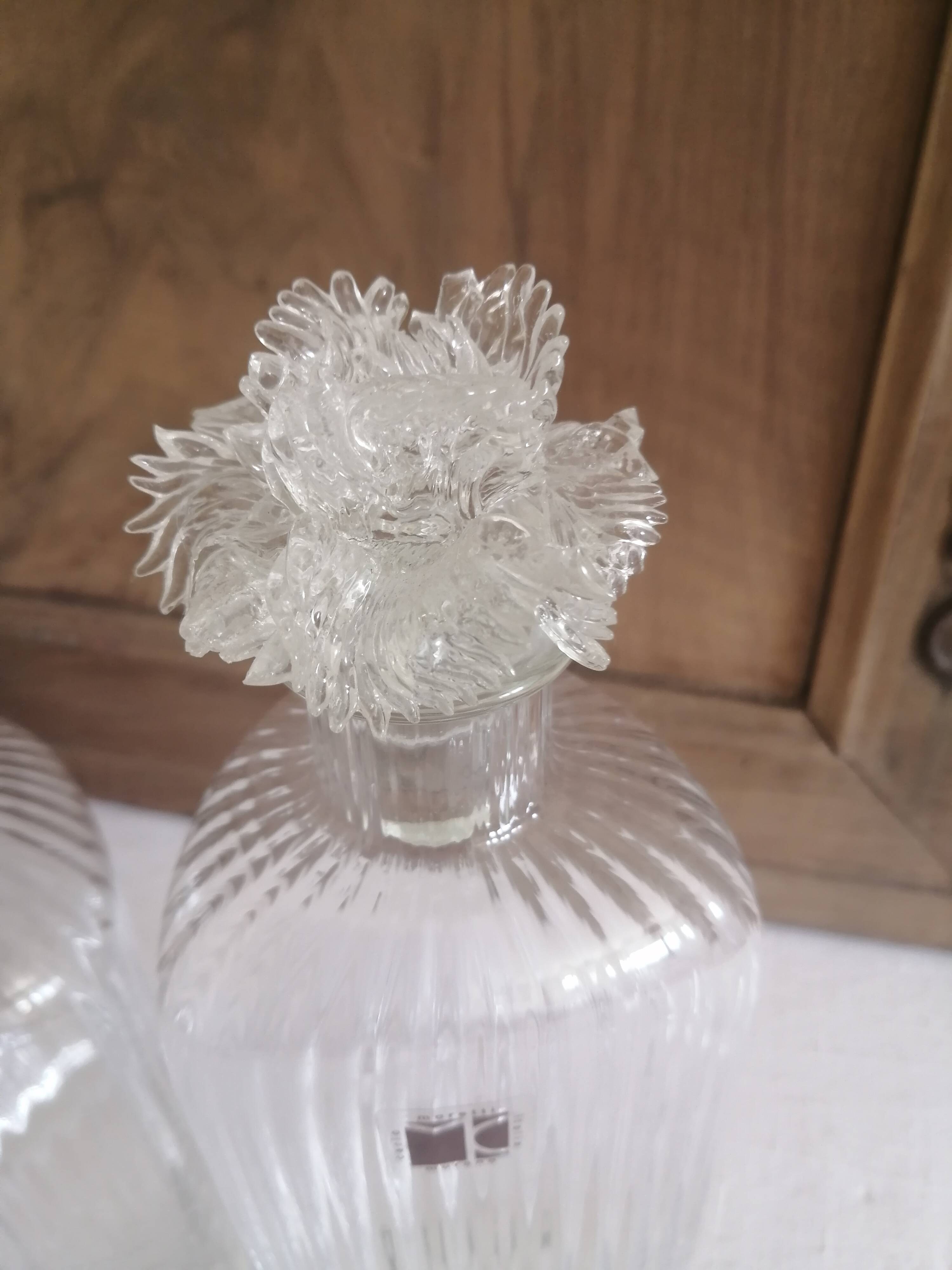 2 carafes Carlo moretti